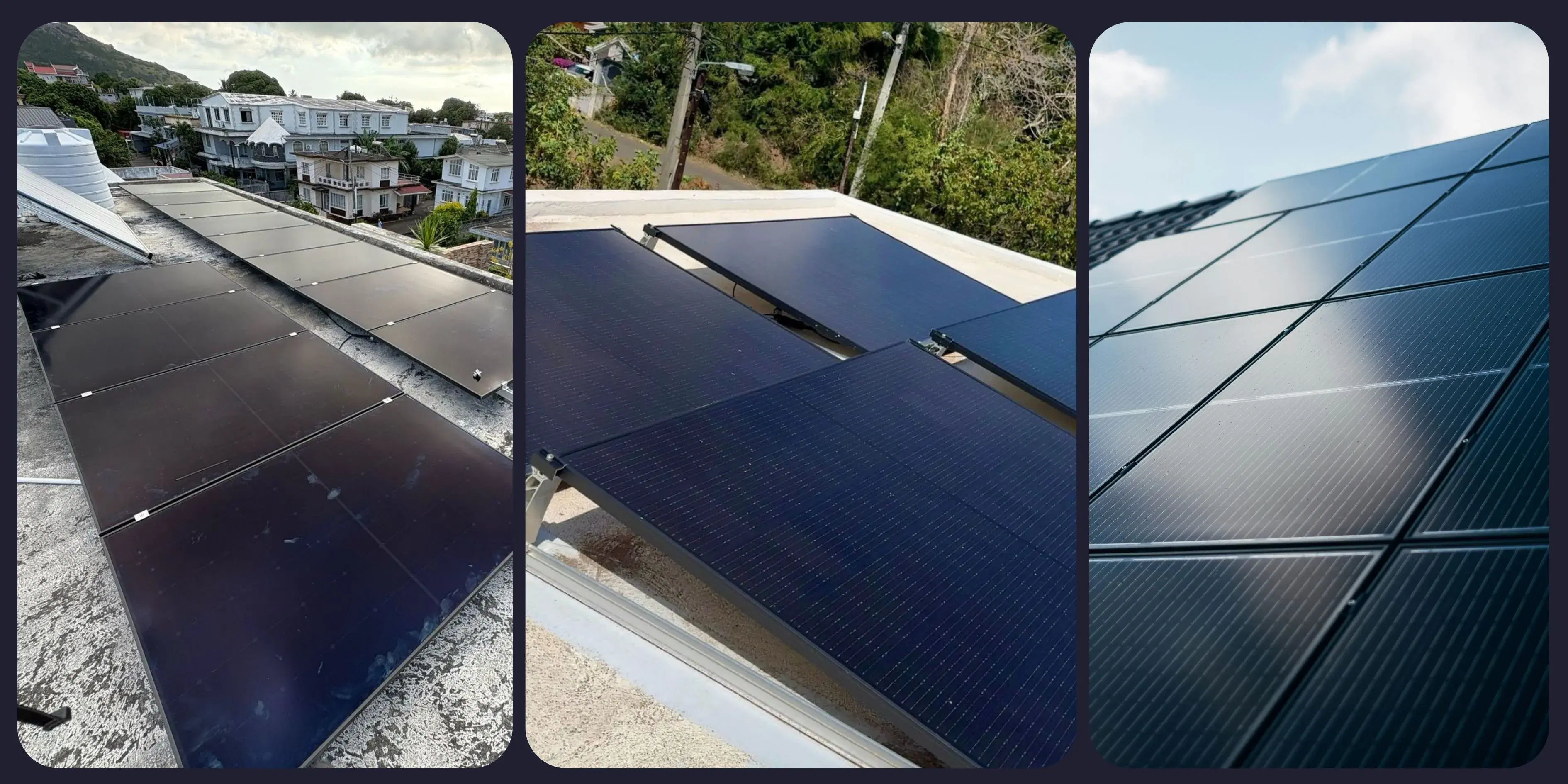 Solar Panel On individual roofs